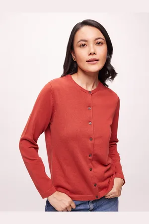 Bombay High Women Open Front Solid Knit Cardigan