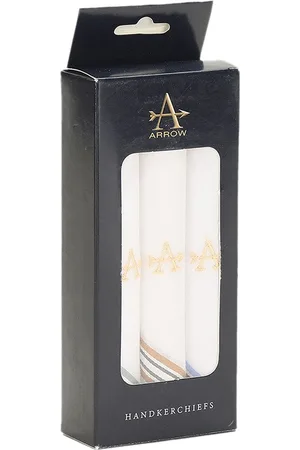 Arrow Men Pack Of 3 Pure Cotton Handkerchiefs