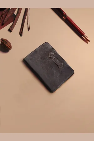 Hidesign Men Brown Textured Two Fold Leather Wallet
