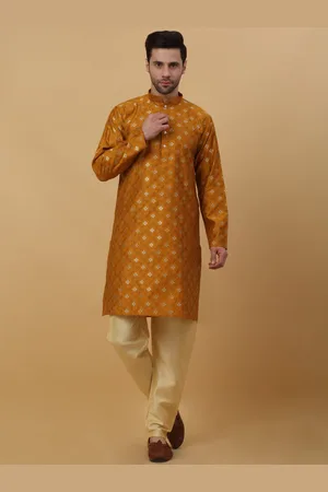 Kraft Floral Regular Kurta with Churidar