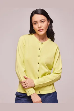 Bombay High Women Open Front Solid Knit Cardigan