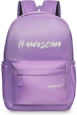 Priority Unisex Typography Printed Backpack
