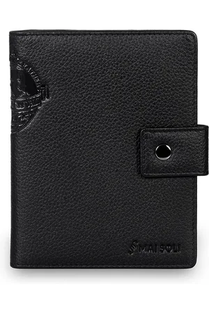 MAI SOLI Unisex Black Genuine Leather Gypsy Travel Wallet