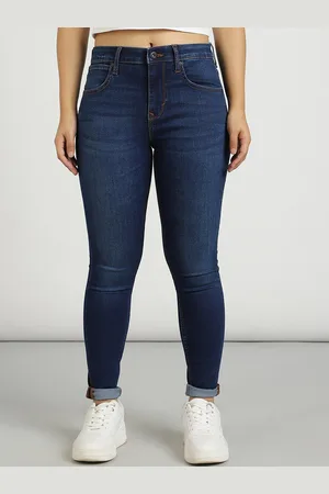 Lee Women Skinny Fit High-Rise Clean Look Stretchable Jeans