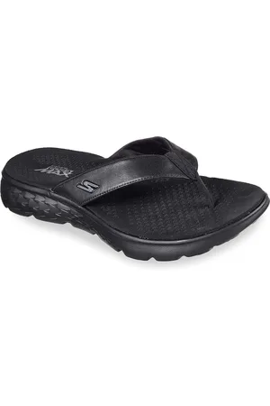 Skechers Men Black Thong Flip-Flops