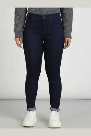 Lee Women Skinny Fit High-Rise Clean Look Stretchable Jeans