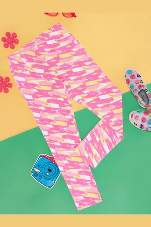 Pantaloons Girls Abstract Printed Leggings