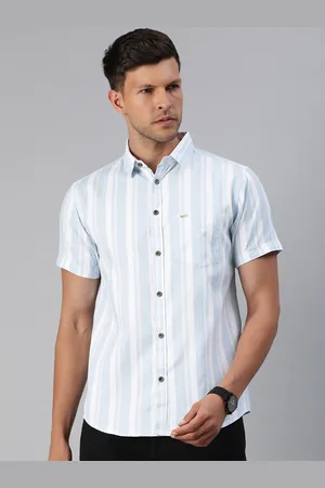Majestic Classic Slim Fit Multi Striped Opaque Pure Cotton Casual Shirt