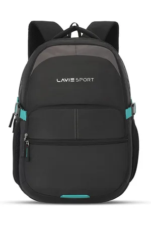 LAVIE Unisex Brand Logo Printed Ergonomic Backpack With Rain Cover