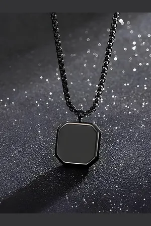 KARISHMA KREATIONS Unisex Stainless Steel Pendants with Chains