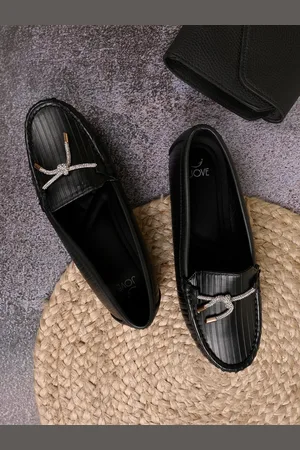 Jove Women Textured Embellished Slip-On Sneakers