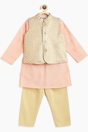Campana Boys Ethnic Motifs Printed Regular Pure Cotton Kurta with Pyjamas