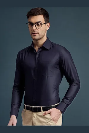 LOUIS STITCH Men Slim Fit Opaque Formal Shirt