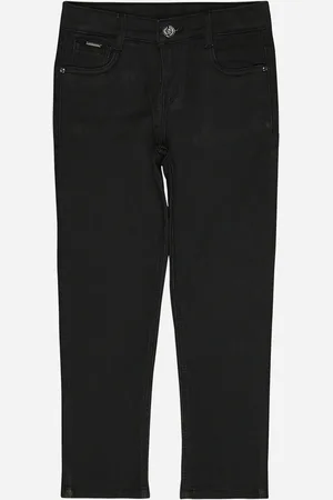 BodyCare Boys Regular Fit Mid-Rise Denim Casual Trousers