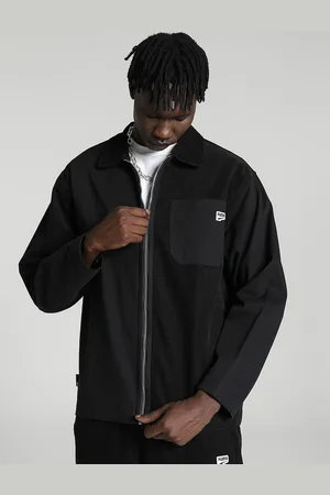 PUMA Men DOWNTOWN Corduroy Relaxed Boxy Casual Cotton Shirt