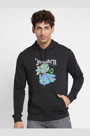Being Human Typography Printed Hooded Cotton Pullover