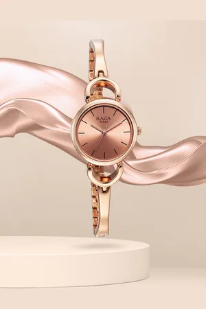 Titan Women Brass Dial & Bracelet Style Straps Analogue Watch 2724WM01