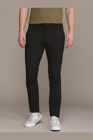 Nautica Men Mid Rise Checked Slim Fit Trousers