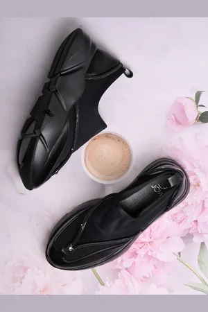 Jove Women Textured PU Derbys