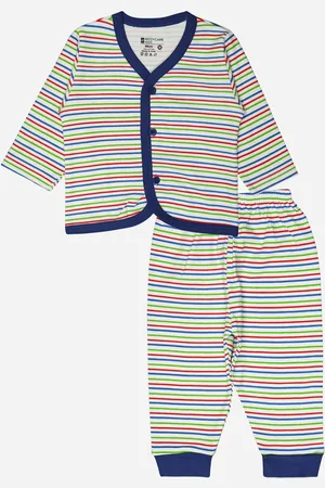 BodyCare Striped V-Neck Top with Pyjamas