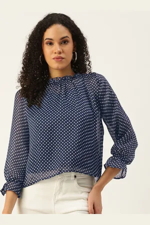 Forever 21 Polka Dot Printed Top Comes With An Inner Slip