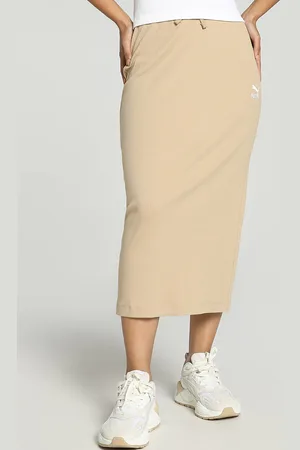 PUMA Classics Ribbed Midi Skirt