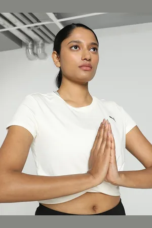 PUMA Studio Yogini Lite Twist Crop Top