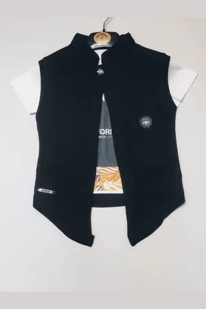 BAESD Boys Single-Breasted Cotton Blazer With T-Shirt