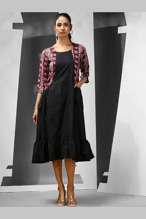 Charukriti Women Cotton A-Line Dress