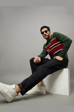 Club York Colourblocked Polo Collar Cotton T-shirt