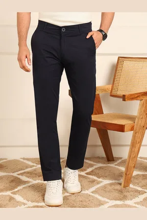 FUBAR Men Slim Fit Pure Cotton Trousers