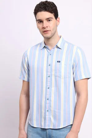 Lee Men Opaque Striped Casual Shirt