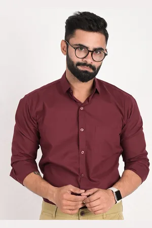 FUBAR Slim Fit Spread Collar Long Sleeves Casual Shirt