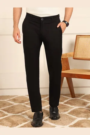 FUBAR Men Slim Fit Pure Cotton Formal Trousers