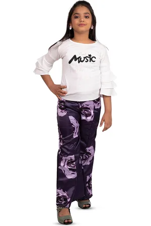 BAESD Girls Printed Top With Trousers