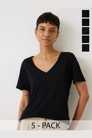 Color Capital Pack of 3 V-Neck Short Sleeves Top