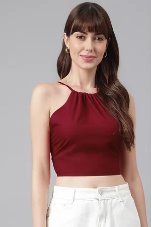 Chemistry Backless Casual Crop Top