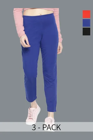 Dollar Missy Women Pack Of 3 High-Rise Flat-Front Trousers
