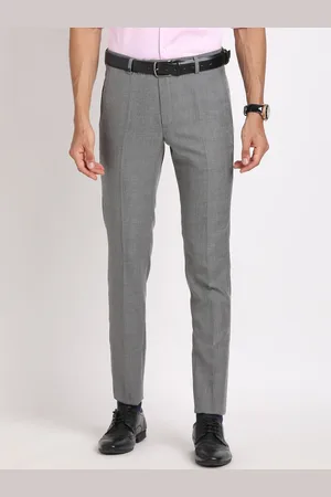 Turtle Men Textured Tailored Skinny Fit Trousers