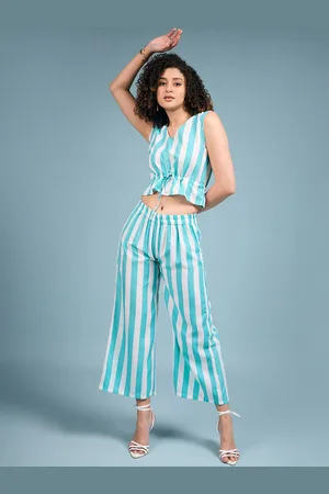 DressBerry Striped Top & Flared Trouser Co-Ords