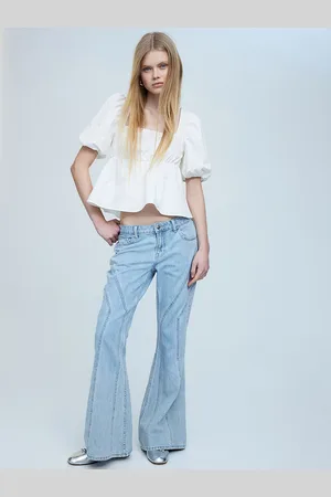 H&M Women Flared Low Jeans