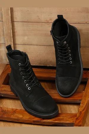 Teakwood Leathers Men Leather Lace-Up Regular Boots
