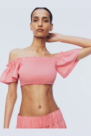 H&M Smocked Cropped Top