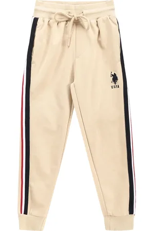 Ralph Lauren Boys Colourblocked Regular Fit Mid Rise Cotton Joggers