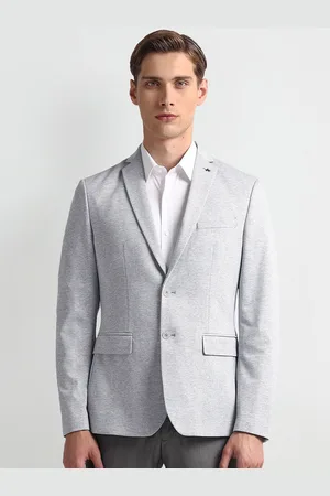 Arrow Checked Slim-Fit Single Breasted Blazer