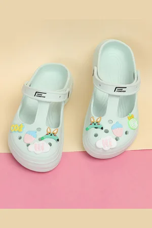 Lifestyle Girls Self Design Rubber Clogs