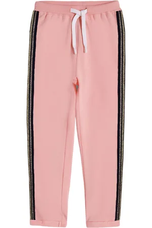 Anthrilo Girls Side Tapered Cotton Dry-Fit Joggers