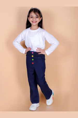 Superminis Girls Comfort Embellished Stretchable Jeans