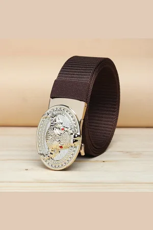 ZORO Men Brown Textured Belt
