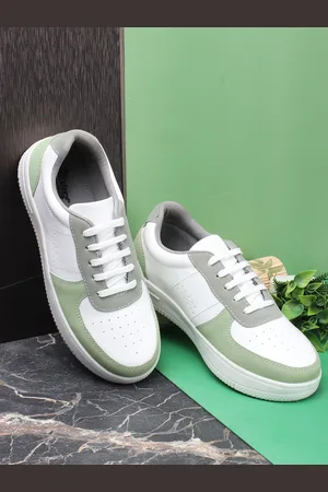 Roadster The Lifestyle Co. Women White Colourblocked Lace-Up Sneakers